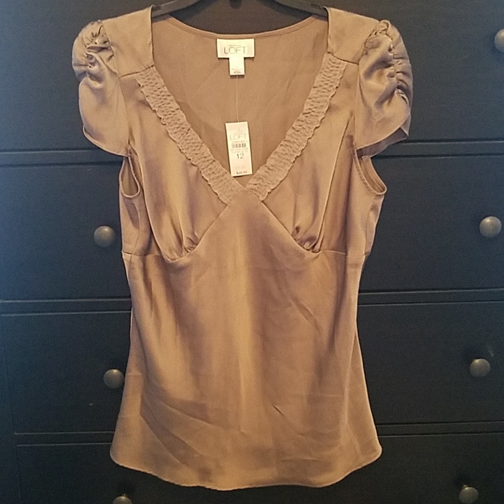 LOFT - Gorgeous Bronze Colored Blouse